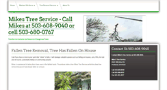 Desktop Screenshot of mikes-tree-service-portland.com